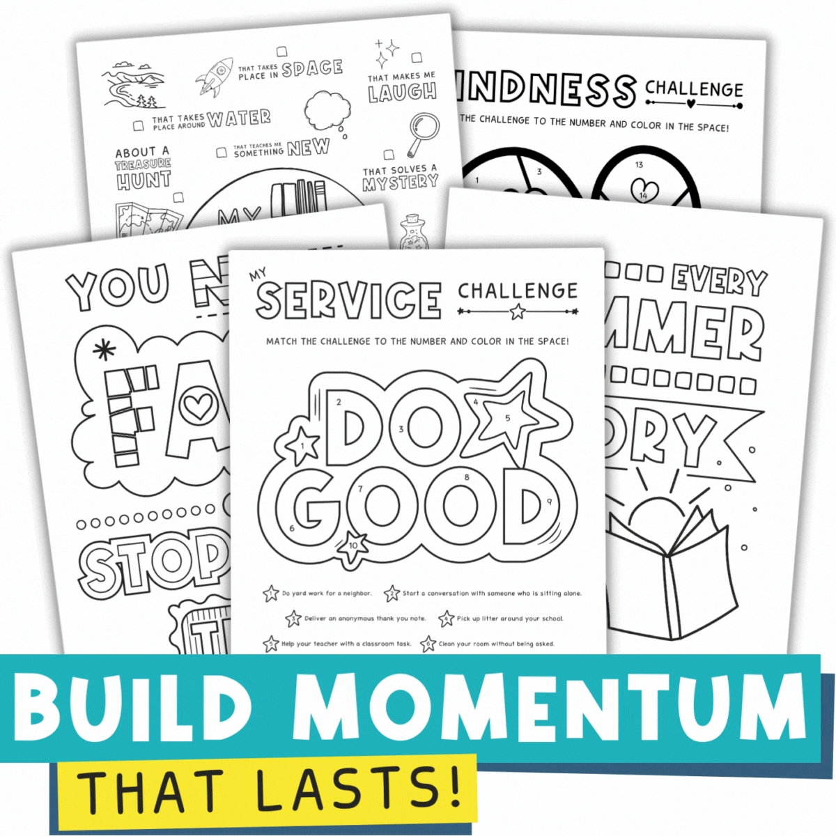 Mockup Of 2025 Summer Goal Kit For Kids | Build Momentum That Lasts
