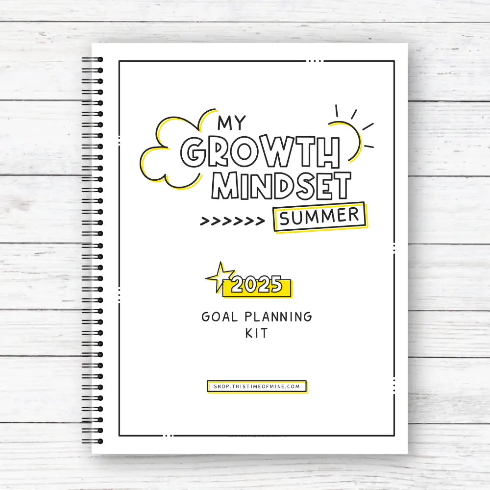 Mockup Of 2025 Summer Goal Kit For Kids | Printable Goal Activities, Summer Routine Charts, Chores, Reading And Savings Trackers And Activities