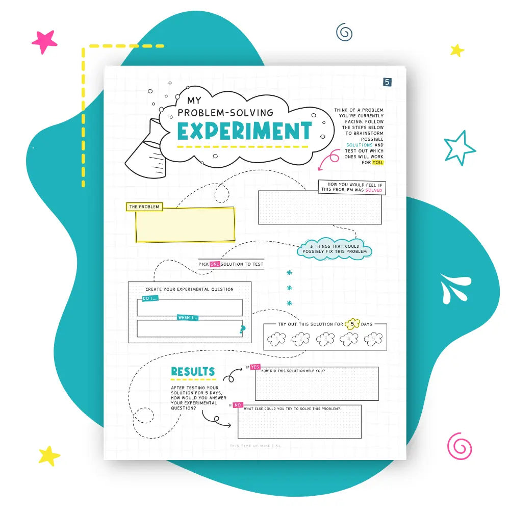 Mockup Of My Problem Solving Experiment | Help Kids And Teens Build A Growth Mindset And Resilience By Finding Solutions When They Get Stuck