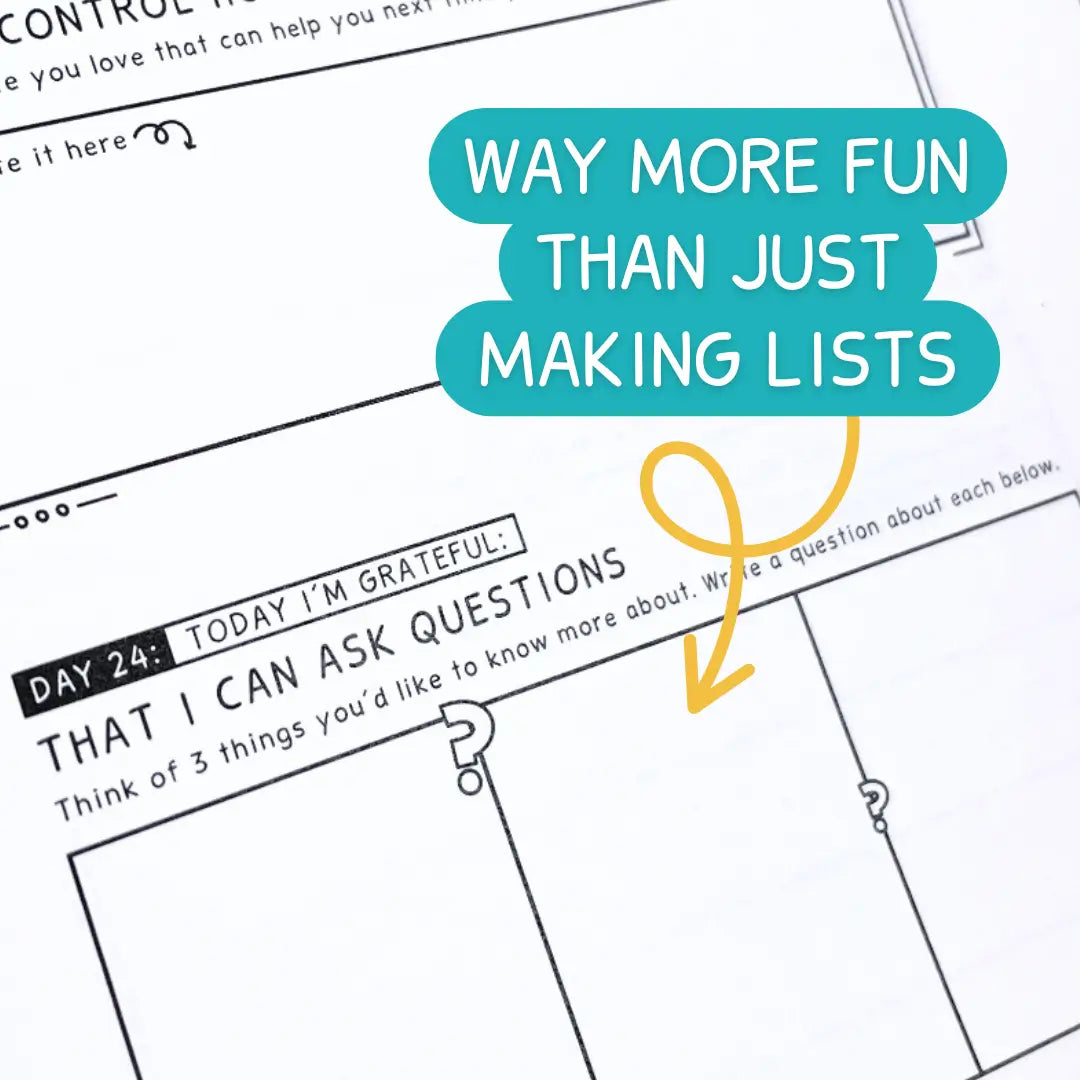 My Gratitude Log | Printable Journal For Kids And Teens | More Than Just List Making