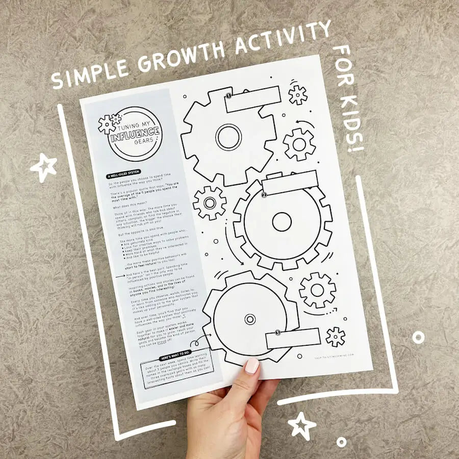 Image Of Tuning My Influence Gears | Personal Growth And Friendship Activity For Kids