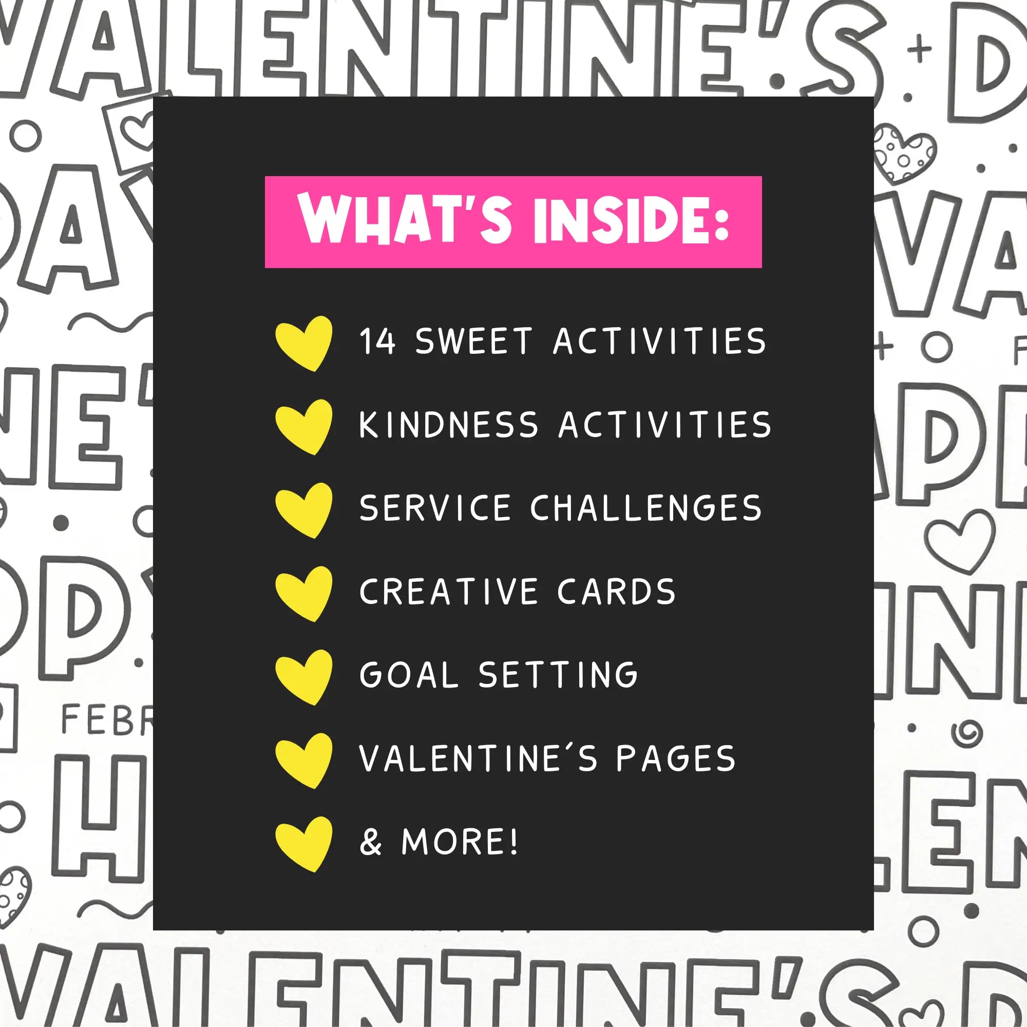 What's Inside The Valentine's Day Kit For Kids | From Activities To Cards To Goal Setting