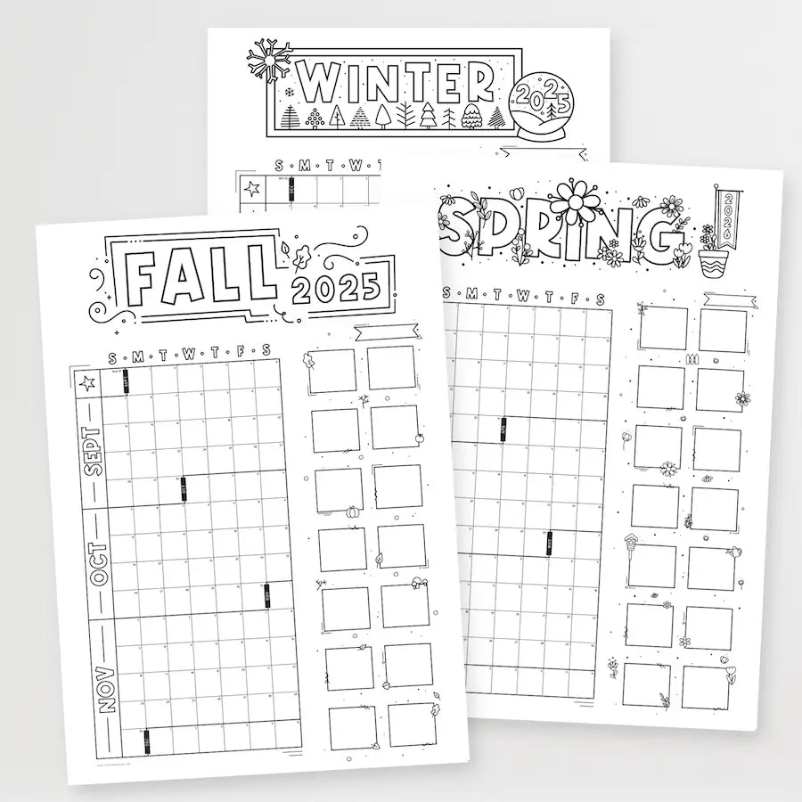 Mockup Of 2025-2026 School Year Jumbo Wall Calendars For Families Homeschool And Classrooms