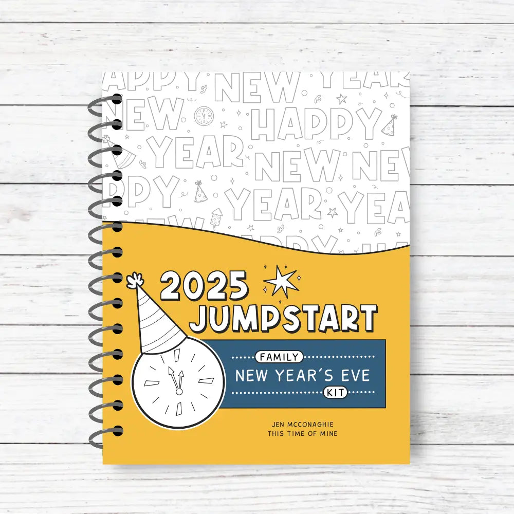 Mockup Of 2025 Jumpstart Family New Year's Eve Kit For Building A Growth Mindset | Printable Activities And Goal Setting