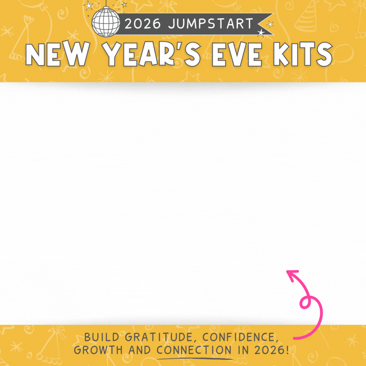 Mockup Of 2026 Family New Year's Eve Kit | Build Growth Mindset And Connection | Printable Kit