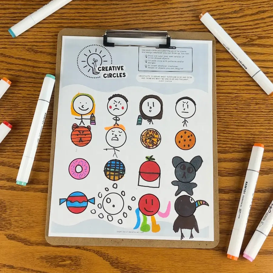 Image Of Creative Circles | Coloring Activity To Explore Unique Personal Strengths