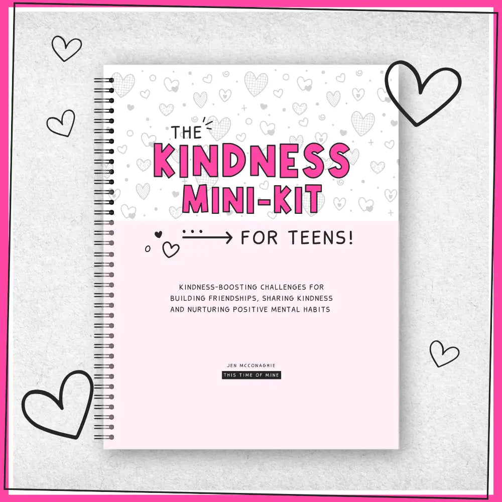 Mockup Of Kindness Mini-Kit For Kids 7-12 | Help Kids Build Positive Mental Habits, Spread Service And Share Kindness | Printable Challenges
