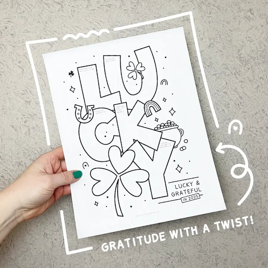 Image of Lucky And Grateful 2025 | Simple Gratitude Activity | St. Patricks Day
