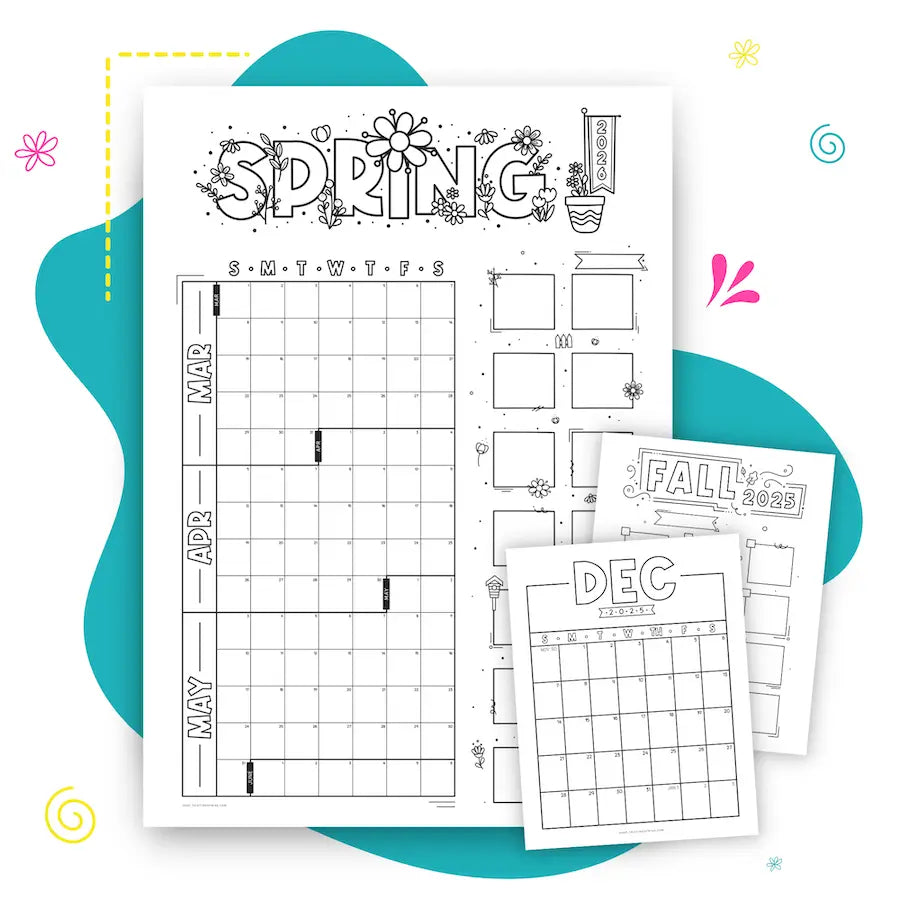 Mockup Of School Year 2025 Jumbo Calendar - Wall Engineer Print Calendar For Families - School Year And Homeschool Planning