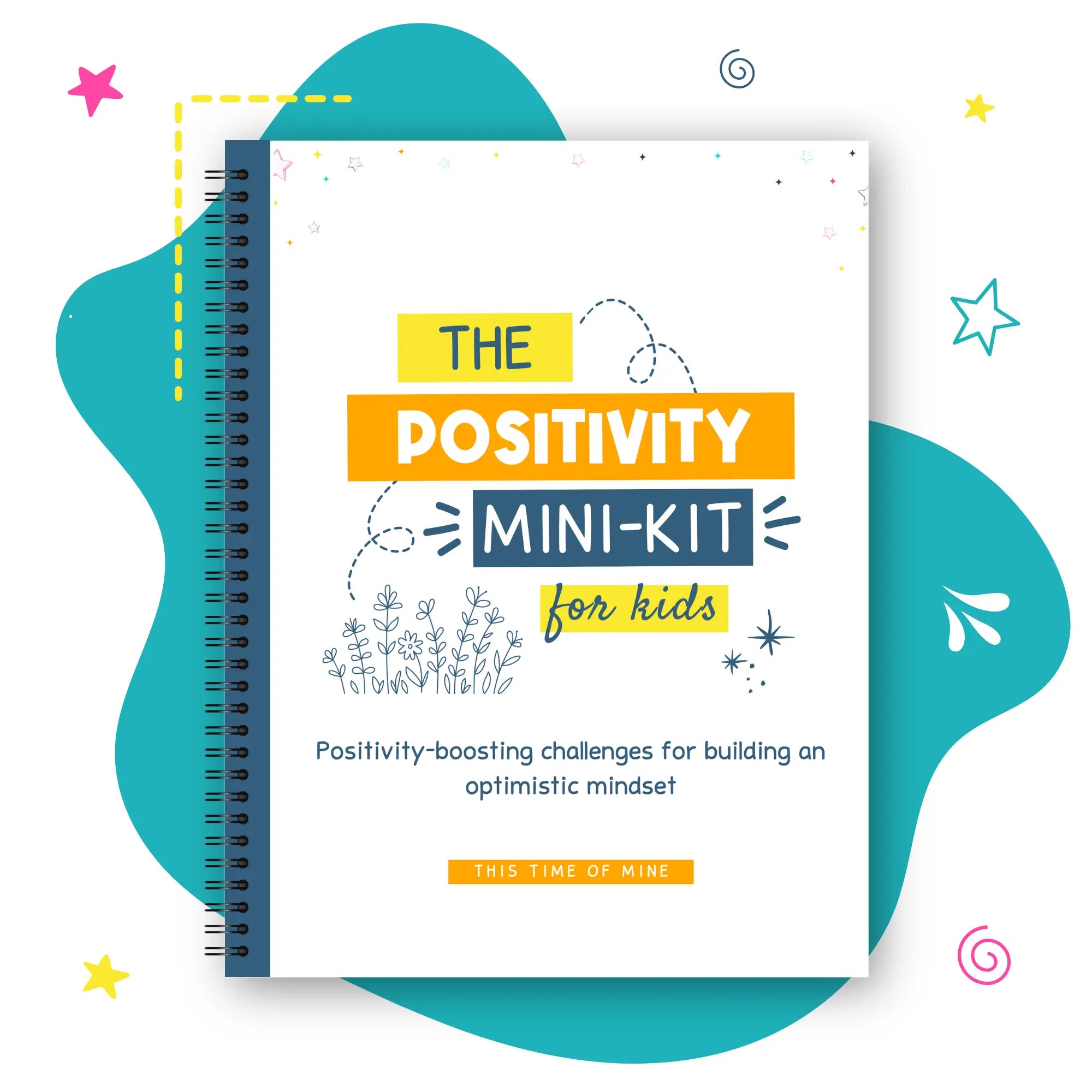 Mockup Of The Positivity Mini Kit For Kids | Printable Mindset Activities